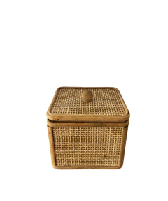 caixa decorativa de rattan M