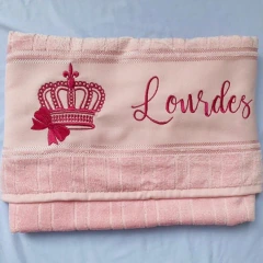 Toalha Dohler de Banho Personalizada Coroa com Nome Bordado - loja online