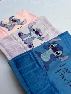 Kit Toalha Lavabo Bordada Personalizada Infantil – Stitch - comprar online