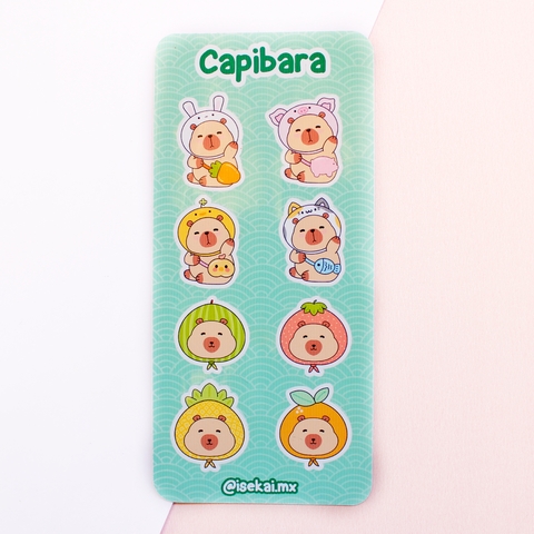 Plantilla stickers capibara - comprar en línea