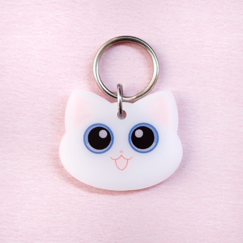 Plaquita de identificación gatito blanco - comprar en línea