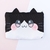 Lapicera/cosmetiquera Gato negro con blanco - comprar en línea