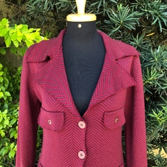 JULIA TRICOT - CASACO TRICOT BORDÔ - M - comprar online