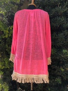 ROSA CHÁ - SAÍDA DE PRAIA TRICOT ROSA - Maria Madame Desapegos - Multimarcas e Luxo!