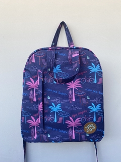 Mochila Média Água Salgada Azul Marinho - comprar online