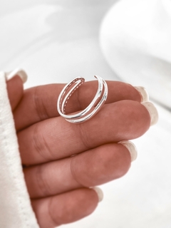 Anillo línea doble P925