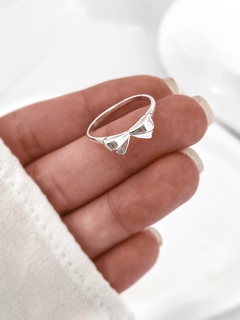 Anillo moño liso P925