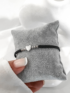 Pulsera corazón de plata P925 - comprar online