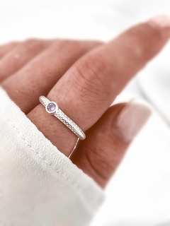 Anillo cubic violeta P925