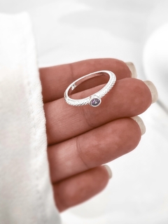 Anillo cubic violeta P925 - comprar online