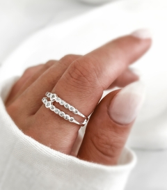 Anillo doble P925 - equilibrio joyas