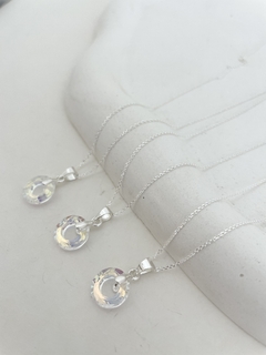 Promo cadena plata + dije de plata y cristal en internet
