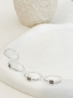 Anillo cuadradito p925 - comprar online