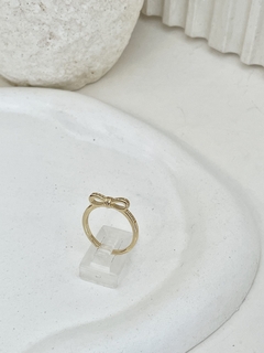 Anillo moño de cristal gf - comprar online