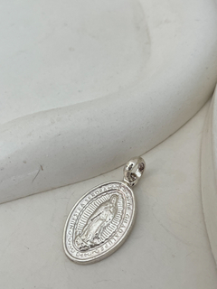 Medalla virgen Guadalupe plata maciza - comprar online