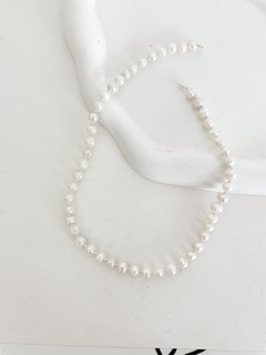 Collar de perlas de río y plata 925 P925 - comprar online