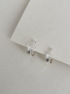 Argollitas dobles diamant P925