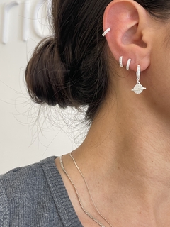 Argolla mini diamond de 9mm (unidad) P925 - equilibrio joyas