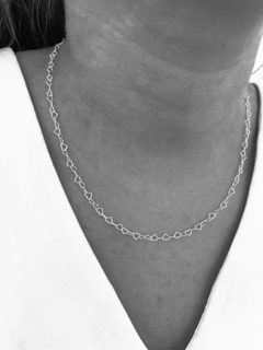 Cadena corazones 45 cm P925 - equilibrio joyas
