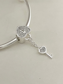 Charm corazón y llave LP925