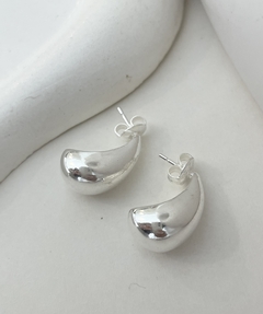 Aros gota hueca P925