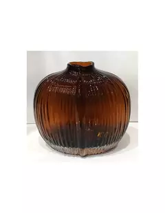 Florero Vidrio botellon caramelo. 61862 - comprar online