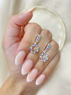 Argollas varios modelos multicolor - comprar online