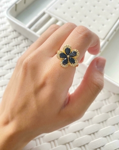 Anillo Flor con Strass en internet