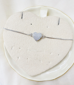 Pulsera corazón con Strass