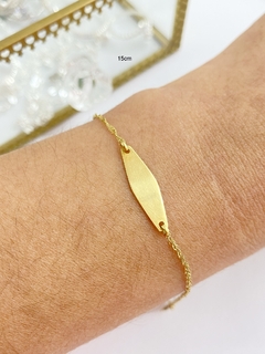 pulsera identidad 15cm Oro 18k