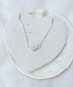 Pulsera corazón Acero blanco
