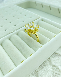 Anillo giratorio flor - comprar online