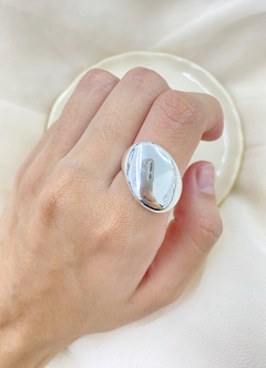 Anillo acero blanco
