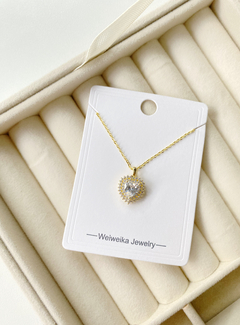 Conjunto dorado con Strass