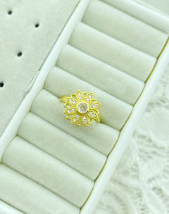 Anillo giratorio flor