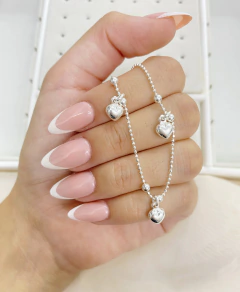 Tobillera corazones mini - comprar online