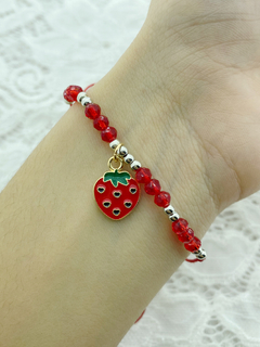 Pulseras de hilo frutilla en internet