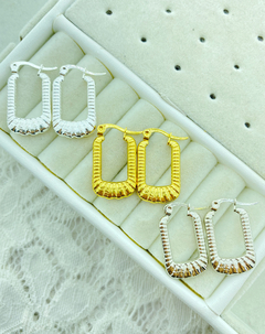 Argollas cuadrado - joyería rubí