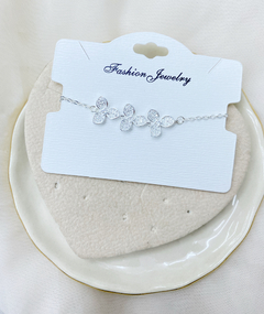 Pulsera flores con Strass
