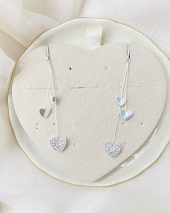 Aros colgantes corazones