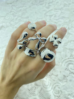 Anillos inflados plateados