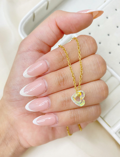 Conjunto acero dorado