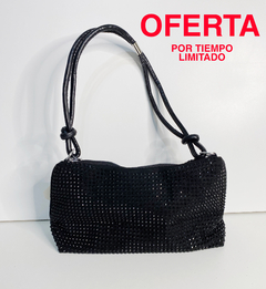 Cartera de strass negro