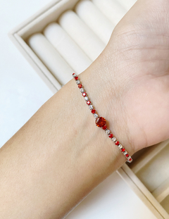 Pulsera con Strass rojo - comprar online