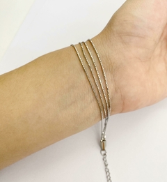 Pulsera fina triple - comprar online