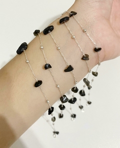 Pulsera piedras negras - comprar online