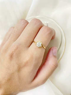 Anillo loto 18K - comprar online