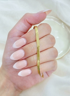 Pulsera serpiente chata