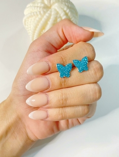 Imagen de Aros mariposa de colores