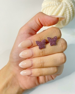 Aros mariposa de colores - comprar online